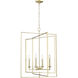 Nellis 4 Light 26 inch Modern Gold Indoor Pendant Ceiling Light